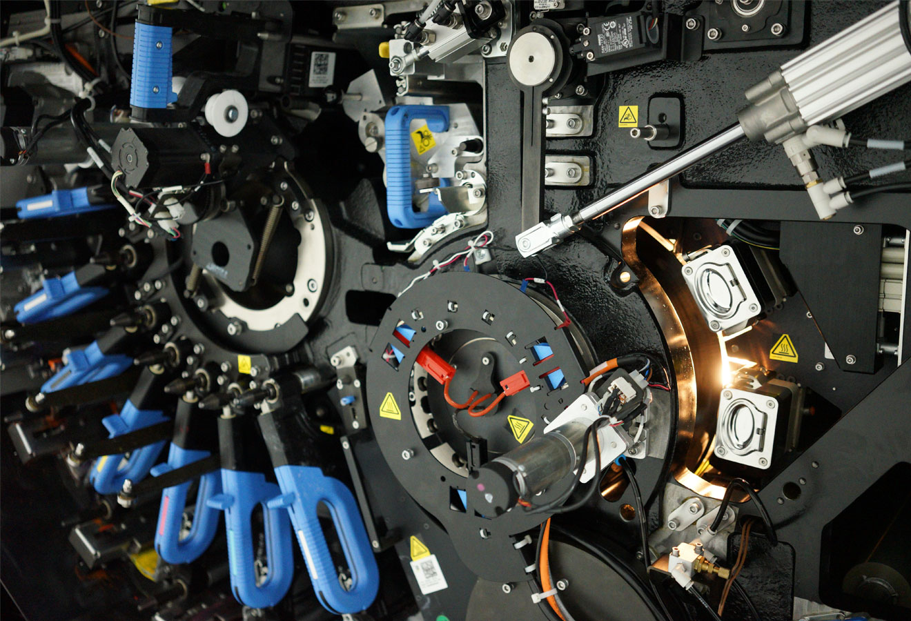 Interior mechanisms of printer