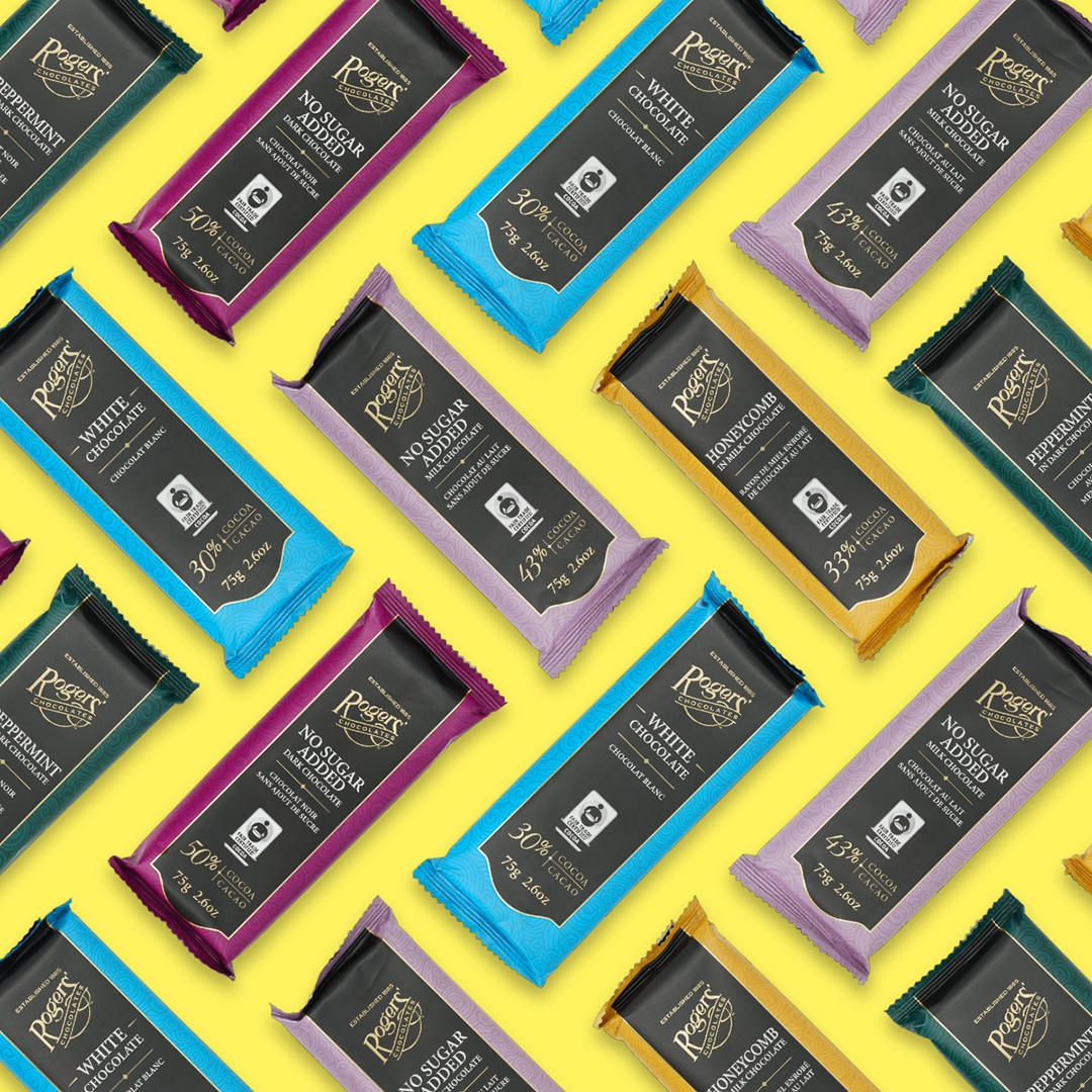 Mosaic of Chocolate Bar Wrappers